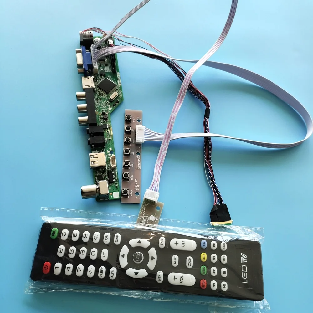 

kit for LTN173KT03 TV AV Panel Screen LCD LED VGA remote 1600X900 USB 40pin LVDS 17.3" Controller driver board