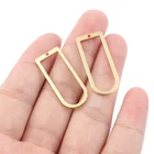 Подвеска в форме арки D из необработанной латуни, 13 х30 мм, 20 шт.