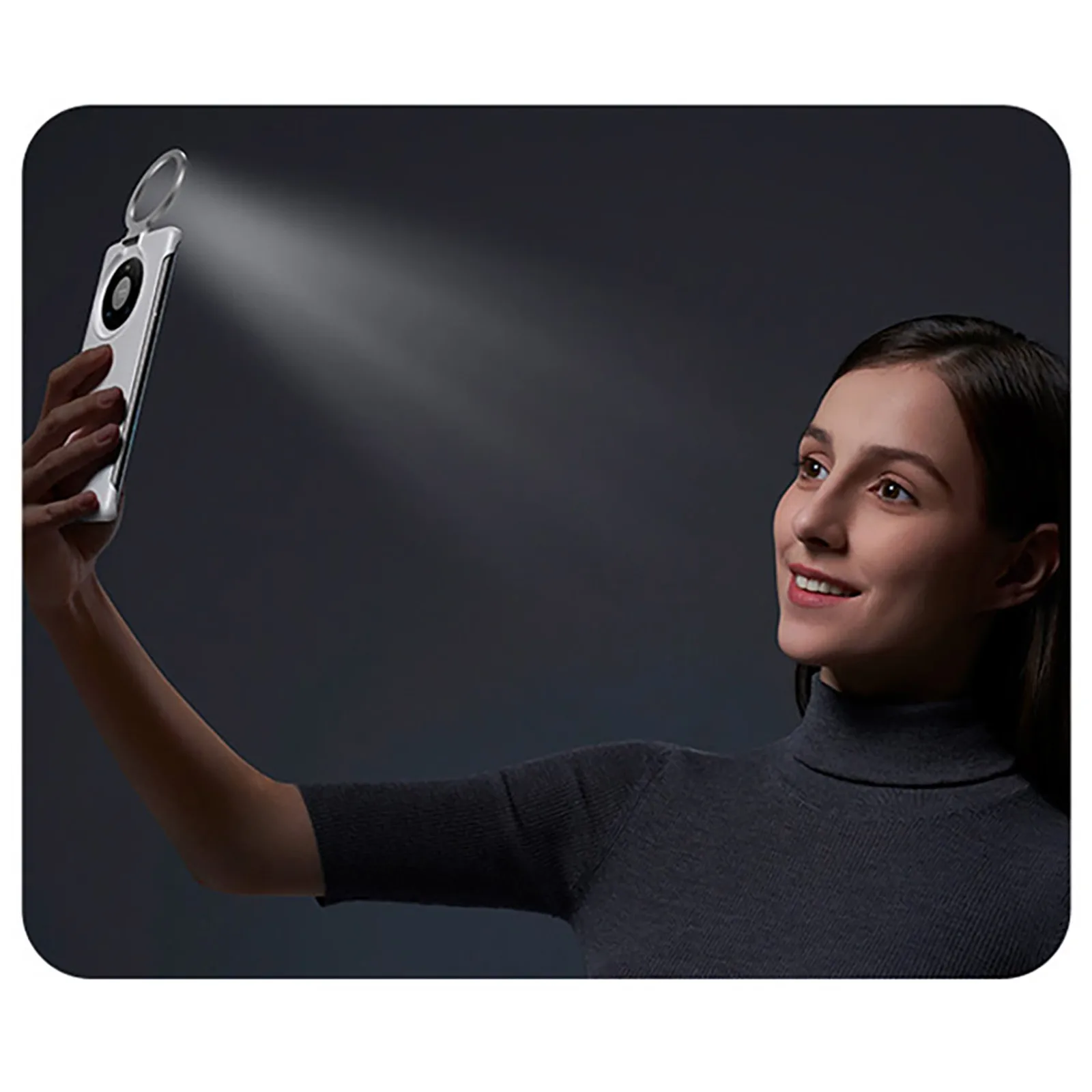 

CARPRIE Phone Cases ABS+PC NEW For Iphone 11 Led Fill-Light Mobile Phone Case With Selfie Ring Light Shockproof 2021