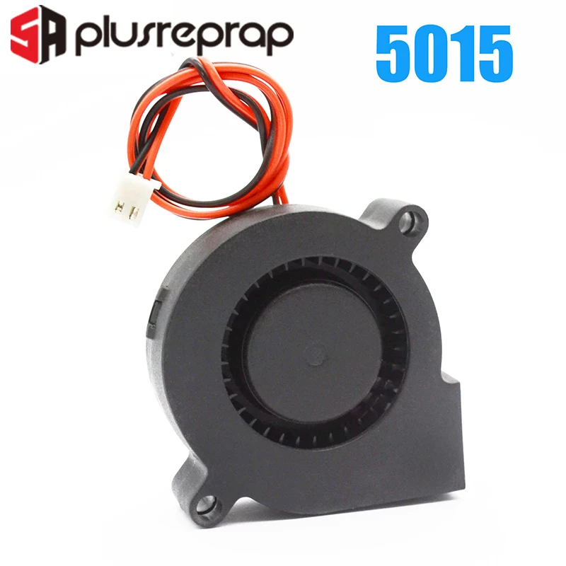 5015/4010/3010/5010/6010/8010 12V 24V охлаждения Turbo вентилятор с бесщеточным двигателем постоянного тока Кулер Вентилятор 2-проводной черный Пластик вентилятор для 3D-принтеры
