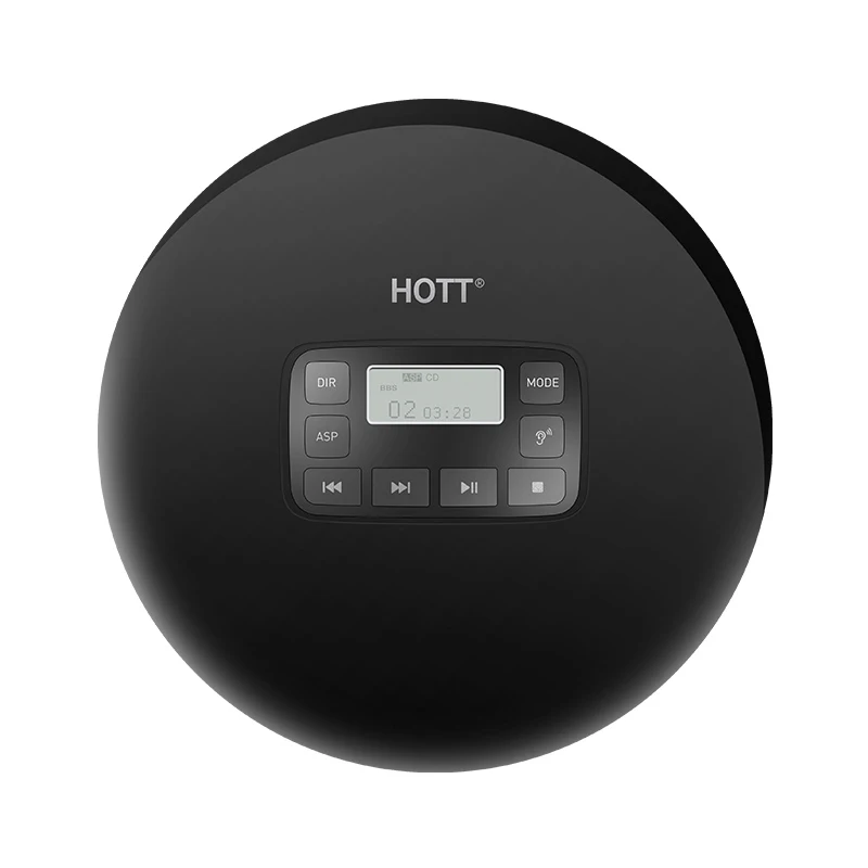 Портативный CD-плеер HOTT с ЖК-разъемом для наушников противоскользящий