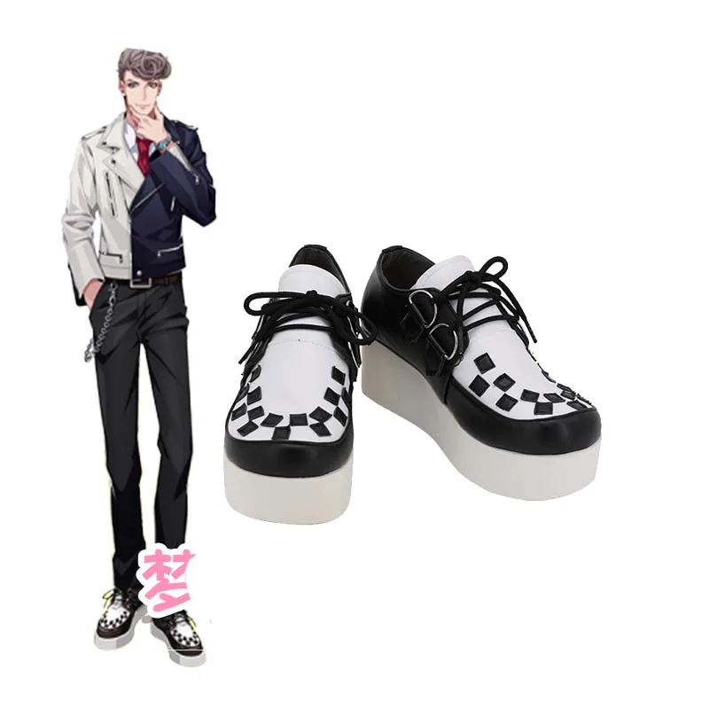 

New Anime DRB Division Rap Battle Tragic Amaguni Hitoya Heaven Hell Cosplay boots Anime Shoes customized