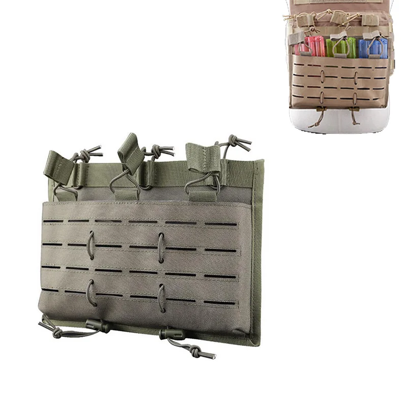 

Triple Molle Tactical Magazine Pouch Open Top Military Hunting Bag Paintball Airsoft Rifle Pistol Mag Pouch for 5.56 M4 AK AR