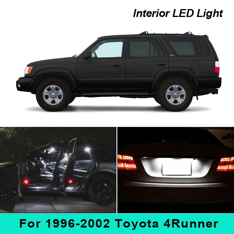 

BADEYA 14 шт. Canbus Белый Женский комплект для 1996-2000 2001 2002 Toyota 4runner Map купол багажника номерной знак лампа