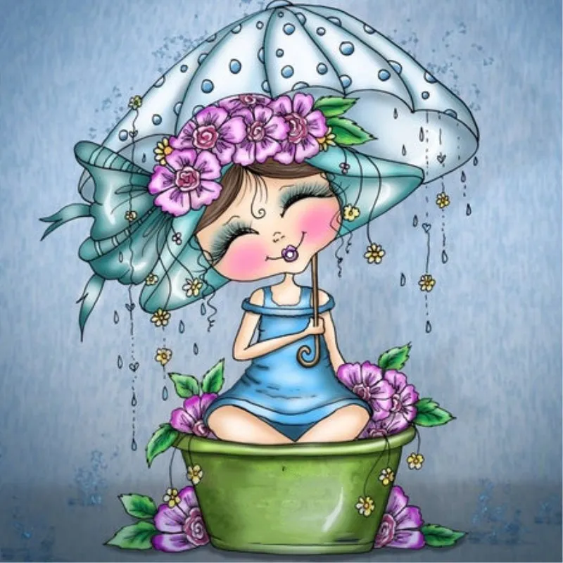 

Girl Transparent Clear stamps and metal cutting dies