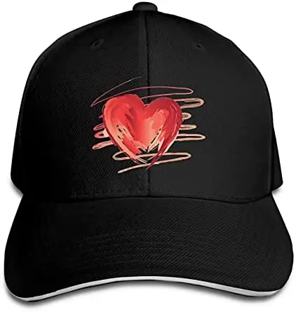 

Love Is Love Painted Heart Dad Hat Men's Classic Fashion Comfortable Style Baseball Cap For Men 2021 Black