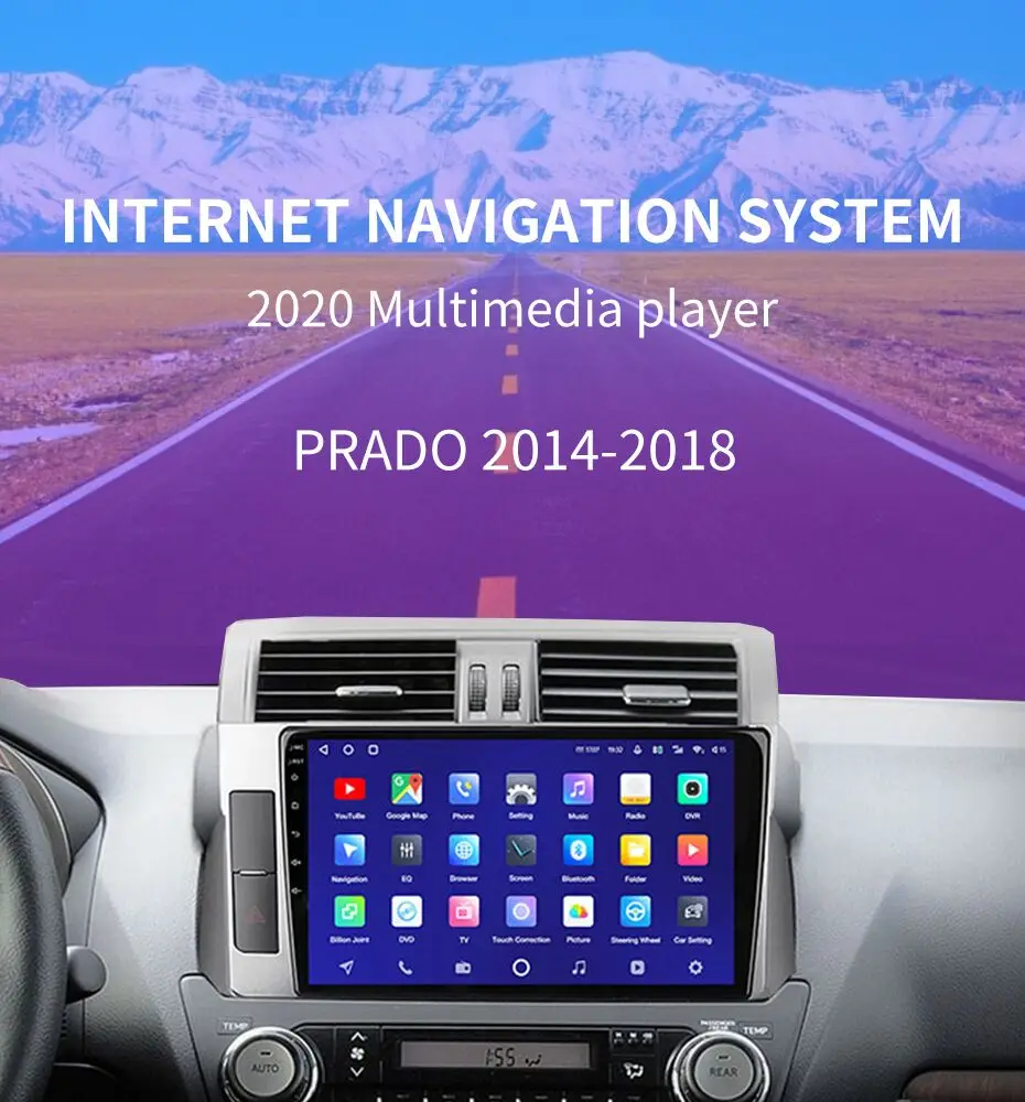 Автомобильный мультимедийный видеоплеер Android 10 1 0 дюймов GPS Bluetooth FM-радио