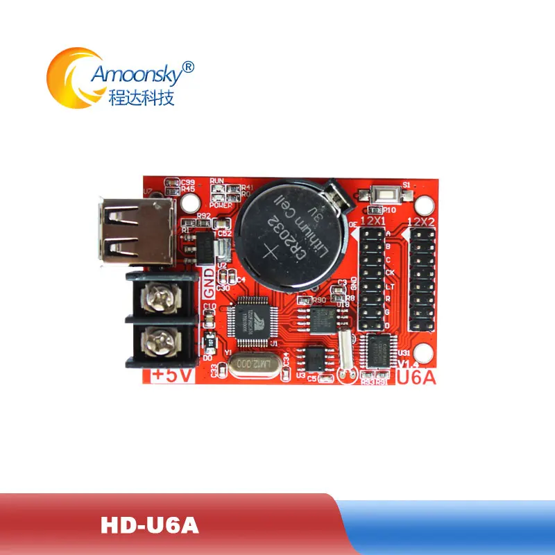 

Cheap LED Display Control Card HD-U6A led control card for mini led display USB disk communication