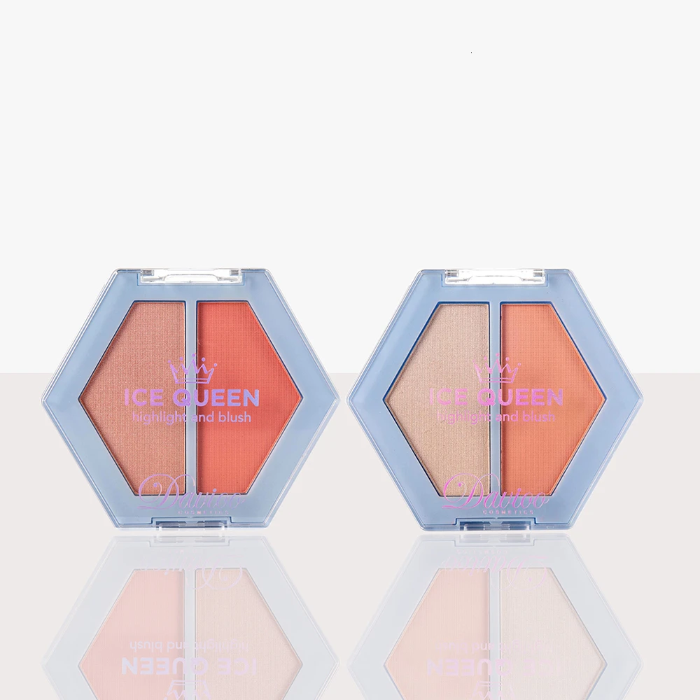 2 цвета Румяна для лица макияж шелковистая пудра натуральный порошок румяна щеки