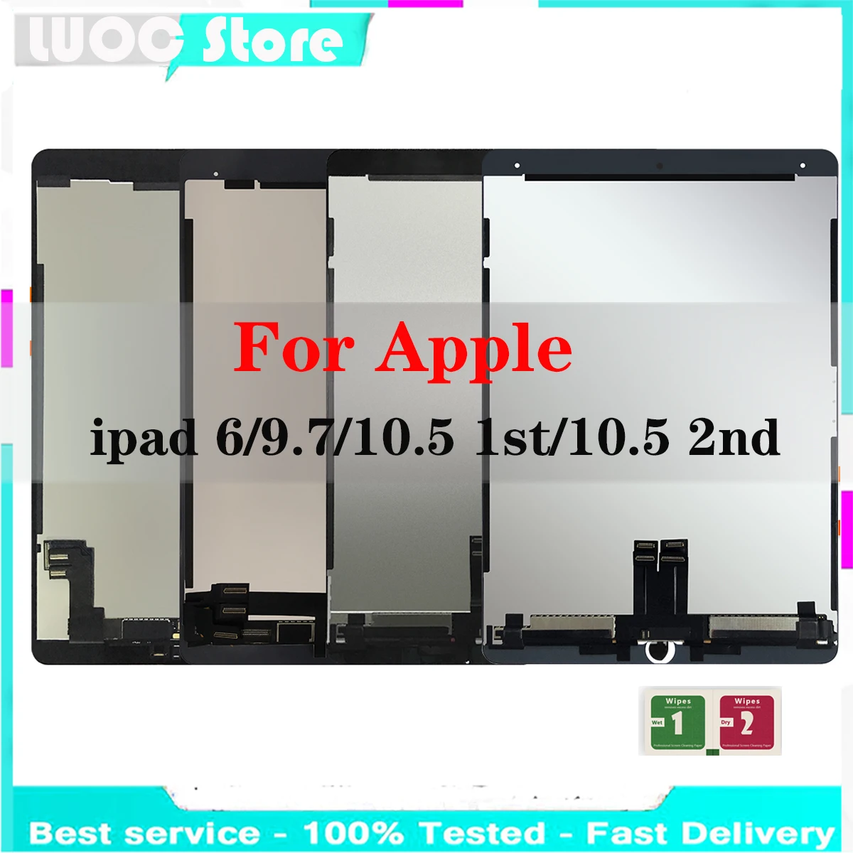New LCD Display For iPad 6 Air 2 Ipad 9.7 Ipad 10.5 1st/2nd Touch Screen Digitizer Assembly Replacement For iPad 6/9.7/10.5 Pane