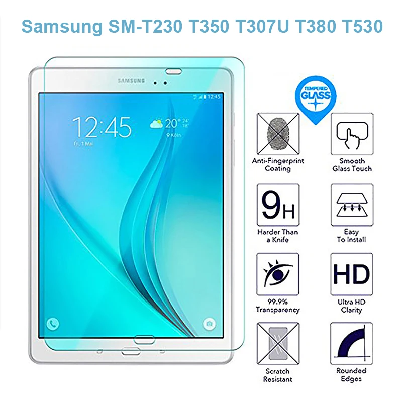 

9H Screen Protector for Samsung Tab A 8.0 8.4 T350 T307U T380 Tempered Glass For Samsung Tab 4 7.0 10.1 T230 T530 Film Glass