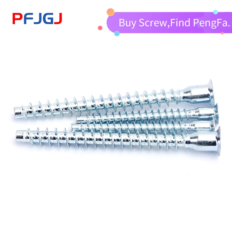 

Peng Fa Blue-white zinc-plated furniture kitchenware cabinet with flat head inner hexagonal tapping screw wood tapping M5-M7