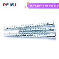 peng fa blue white zinc plated furniture kitchenware cabinet with flat head inner hexagonal tapping screw wood tapping m5 m7