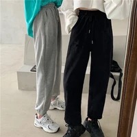 womens sports pants oversize gray joggers sweatpants womens loose track suit black jogging trousers for female 2021 fashion
