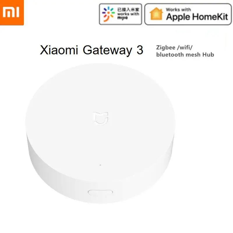 

Шлюз Xiaomi Mijia Gateway 3 ZigBee, умный сетевой хаб с Wi-Fi, Bluetooth, несколько режимов для приложения mijia, Apple Homekit, дистанционное управление