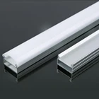1  20 шт 0,5 м образец дешевый u-образный светодиодный алюминиевый профиль для 12 мм Светодиодная доска PCB плоский алюминиевый