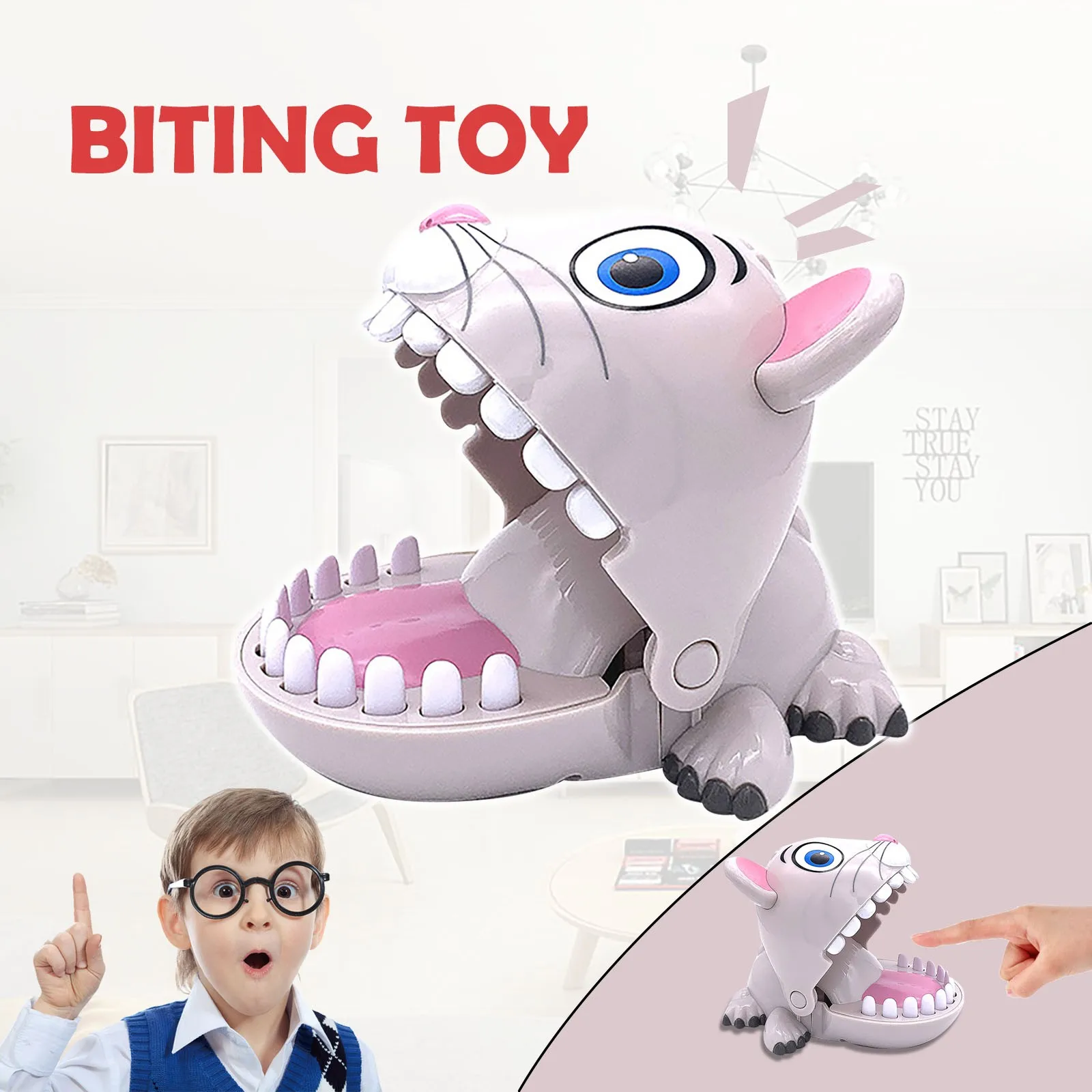 Игрушки фиджеты милые забавные кусающие белых мужчин игрушка кусающая палец