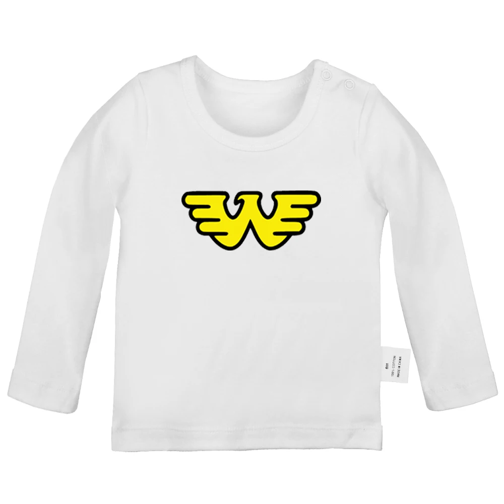 Waylon Jennings Flying IMPERIAL EAGLE Weyland_corp Design Newborn Baby T-shirts Toddler Graphic Solid Color Long Sleeve Tee Tops | Детская