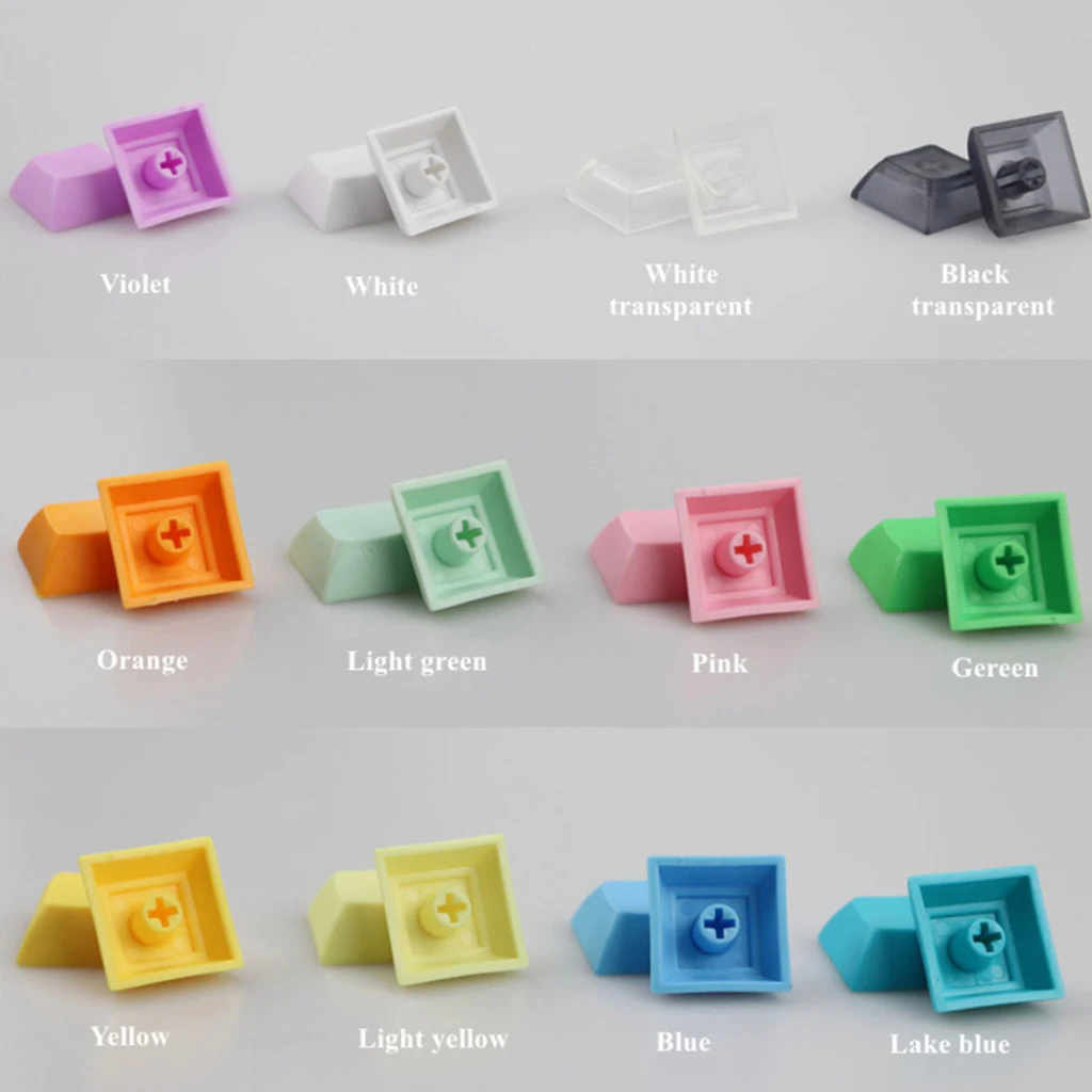 

PBT Keycap 1U DSA Profile 100Key Mixded Color Backlight Keycaps Suitable for Mechanical Keyboard Installation MX Switch