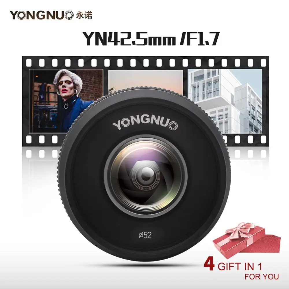 Yongnuo YN42.5mm F1.7 макро 4/3 интерфейс системы большая апертура AF/MF Автофокус
