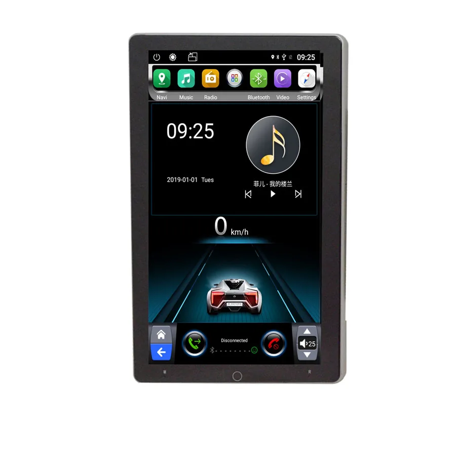 Автомагнитола с сенсорным экраном 10 1 дюйма Android 8 1DIN MP5 плеер Wi Fi GPS