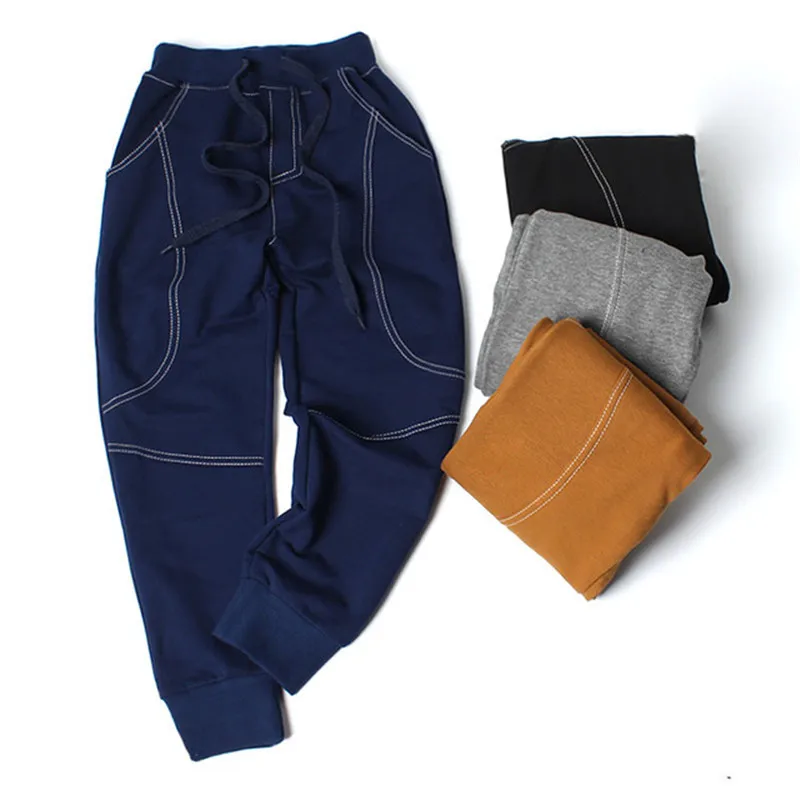 Осенние штаны для мальчиков 1673 # хлопковая теплая одежда подростков вечерние