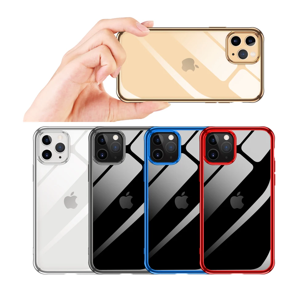 Ультратонкий чехол для телефона с прозрачным покрытием iPhone 11 Pro Max Plus мягкий