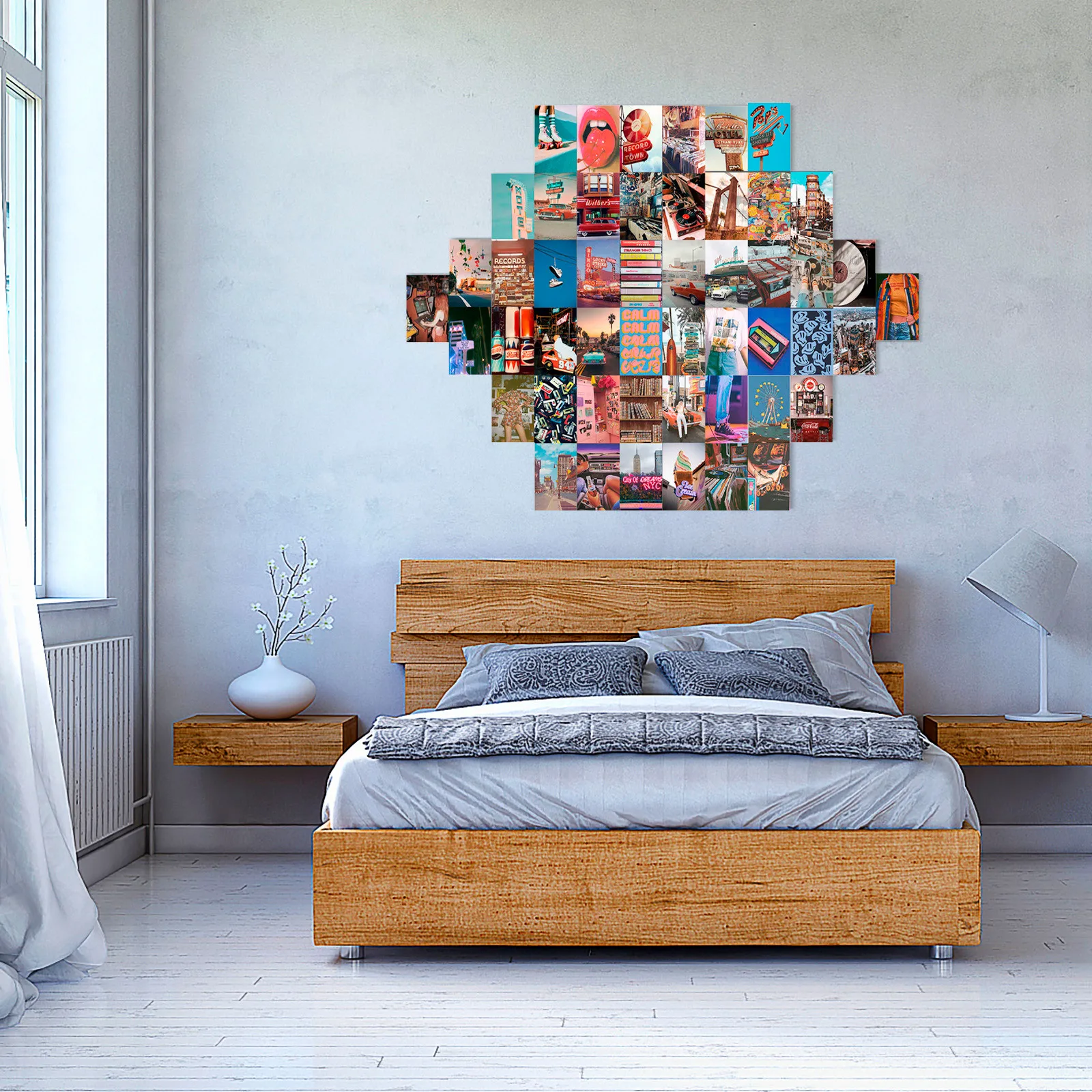 Креативная Настенная Наклейка s фон для украшения стен 50 комплектов гостиной