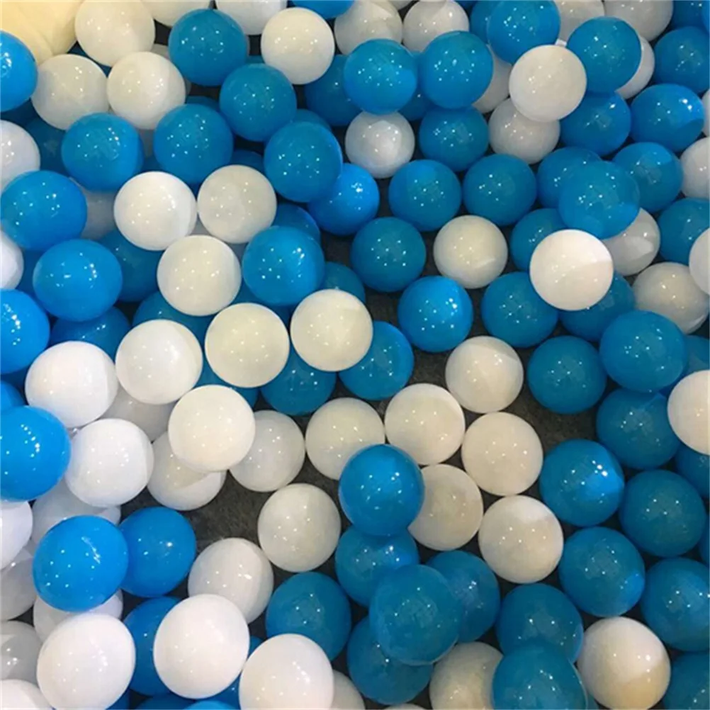 10pcs mixed colors 10 шт./партия экологичный белый и синий мягкий бассейн с шариками Забавный детский водный бассейн океан волна мяч диаметр 7 см - Цвет: 10pcs mixed colors