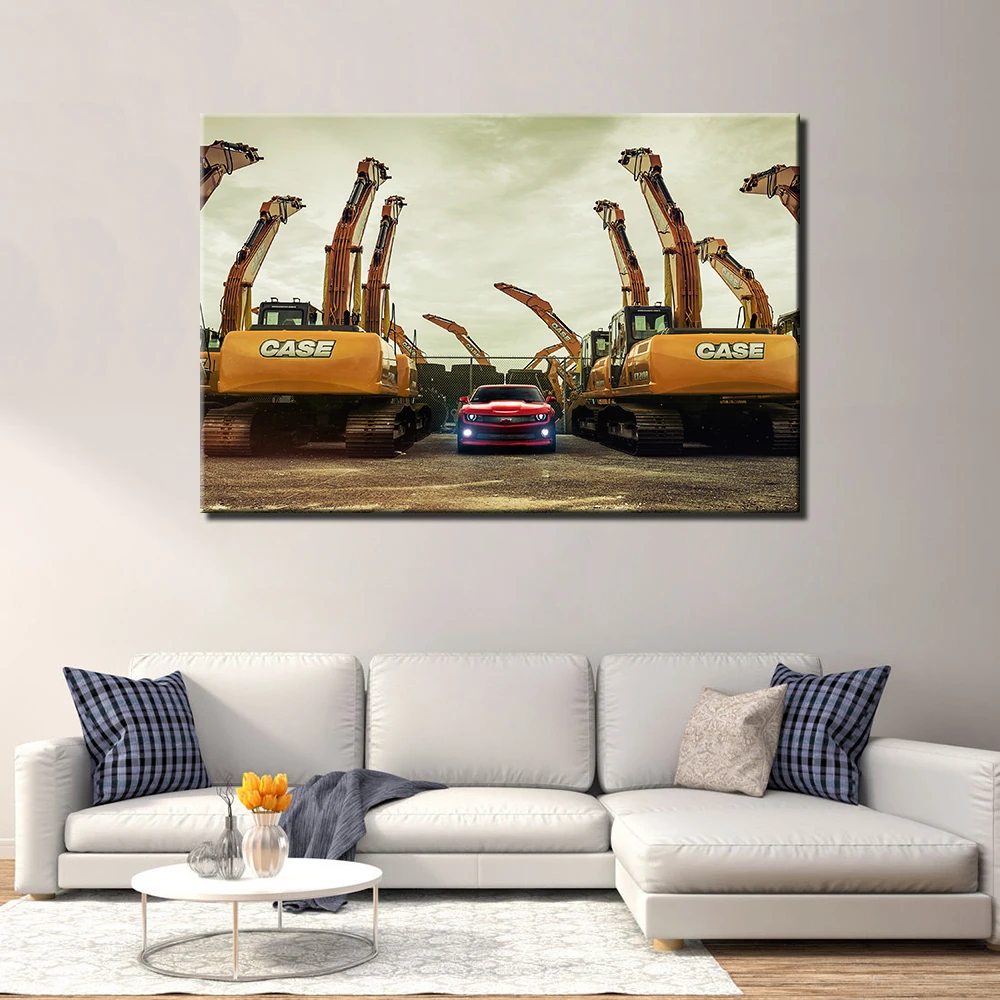 Шевроле Камаро плакат с суперкаром холст печать Настенная картина для домашнего