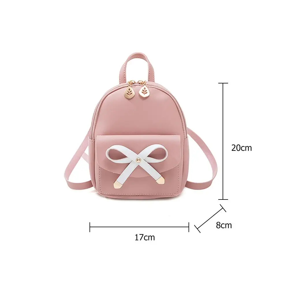 

Splicing Student Backpacks Women Girls Casual Bowknot Travel Shoulder Schoolbag Ladies Fashion Small Zipper Knapsack