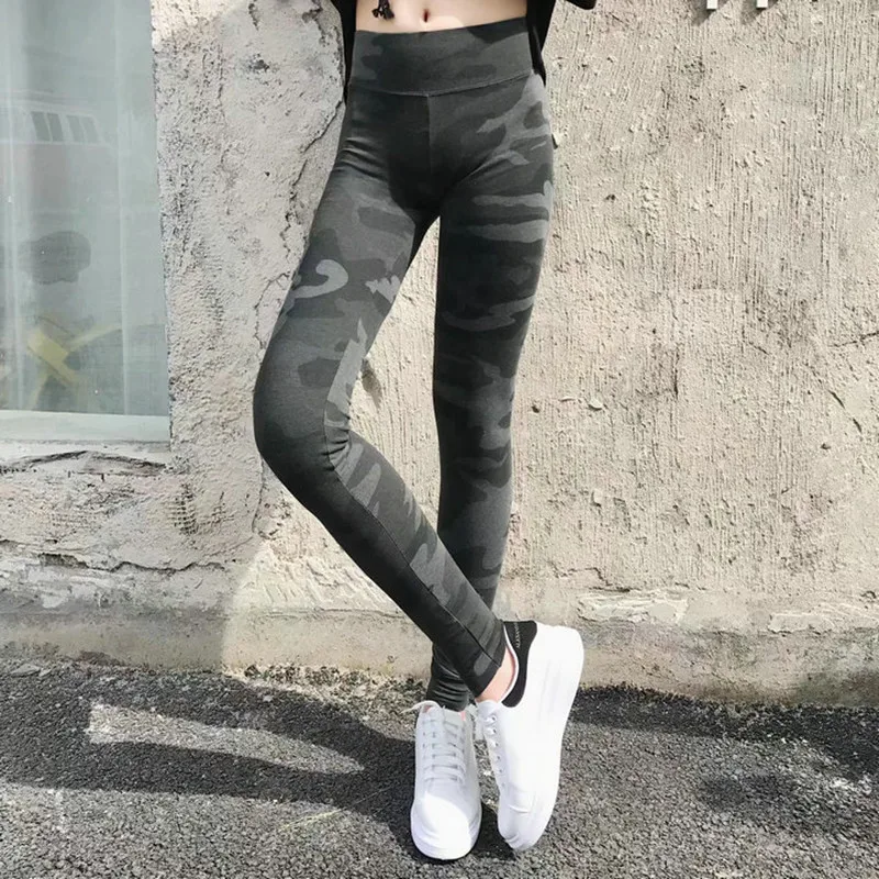 

Hot Sale! Thick Winter Women Camouflage Warm Pants High Elastic Cotton Trousers Fleece Pantalones Mujer Y0124