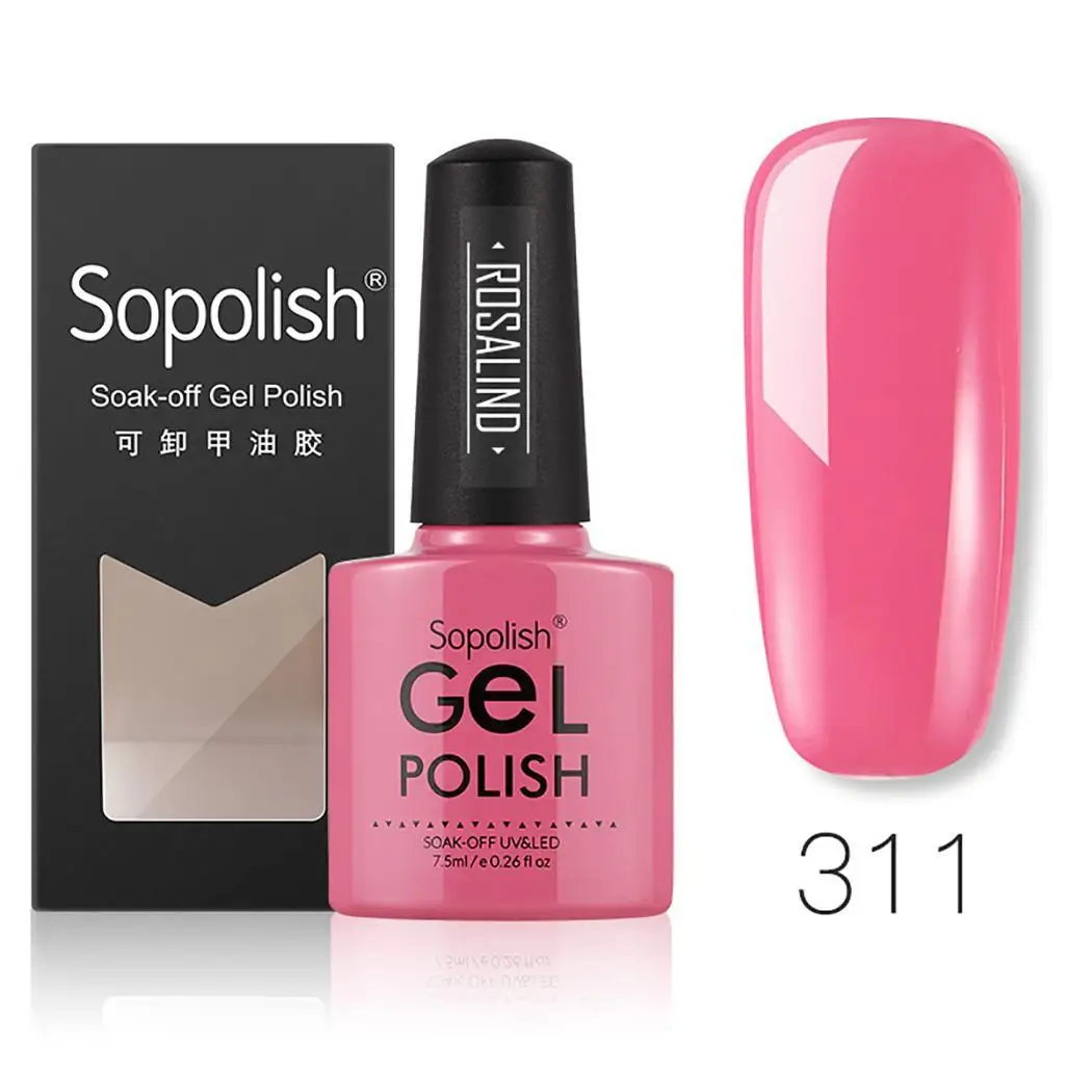 Женская мода фототерапия клей для ногтей УФ/светодиодный Гель-лак 28 цветов 7 5 мл