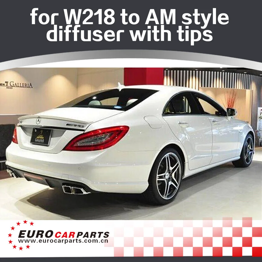 

Диффузор CLS63 с концевыми трубками, подходит для MB CLS-class W218 CLS350 CLS500 CLS550 sport line to CLS63 A, стильный диффузор для CLS
