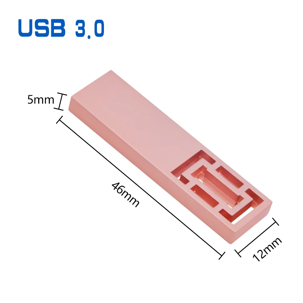 Металлическая Флэшка высокая скорость 128 ГБ реальная емкость 8 16 32 64 с