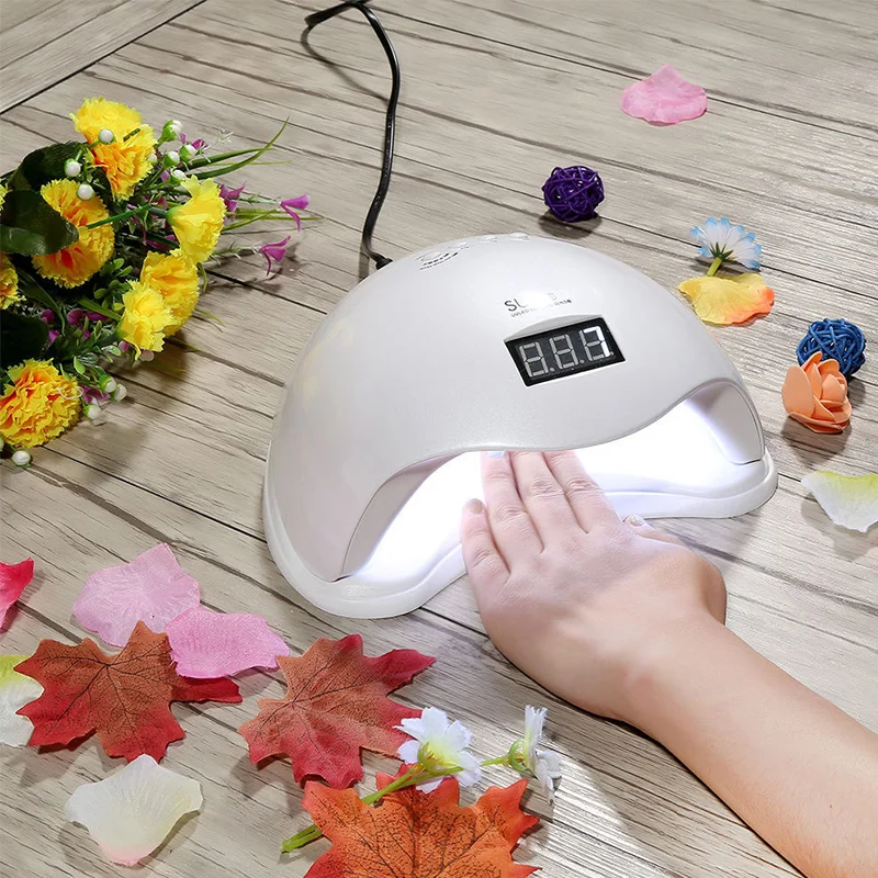 

48W Nail Dryer Machine LED Lamp Portable Micro USB Cable Home Use SUN Lamp Nail Gel Varnish Dryer 5 LEDS Lamp Nail Art Tools
