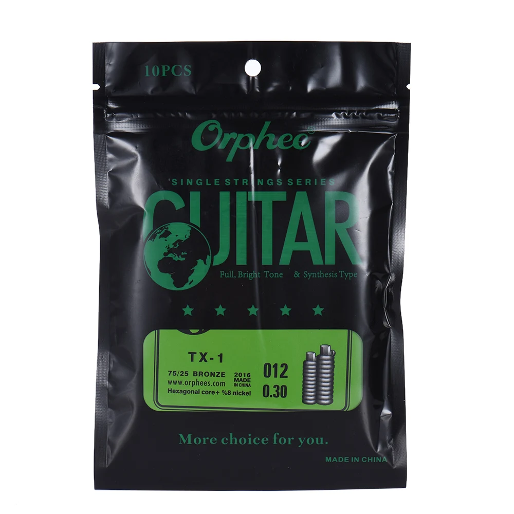 Orphee TX 1 одна гитара струна для акустической фольклорной гитары 10 Pack