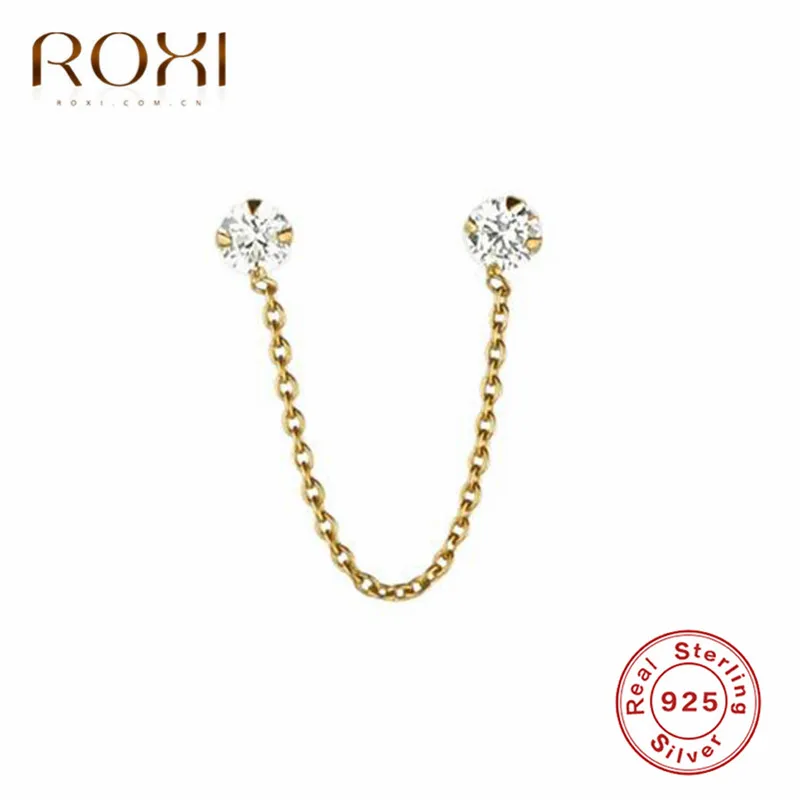 Женские серьги-подвески из серебра 925 пробы с длинной цепочкой | Украшения и