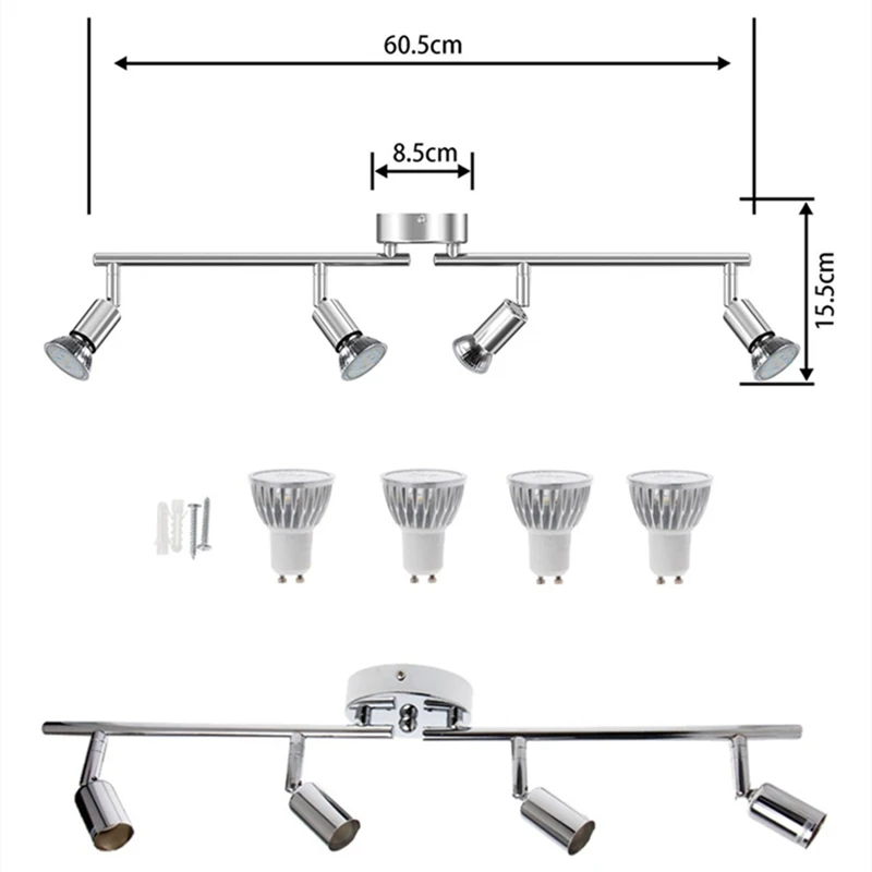 Вращающиеся светодиодные потолочные светильники Регулируемый угол наклона
