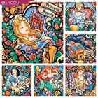 Набор для вышивки алмазной мозаикой Принцессы Ариэль Жасмин Белль