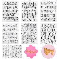 alphabet cake stamp tool diy cookie stamp fudge cake mold special character stamp mold biscuit decoration acrylic stamping block