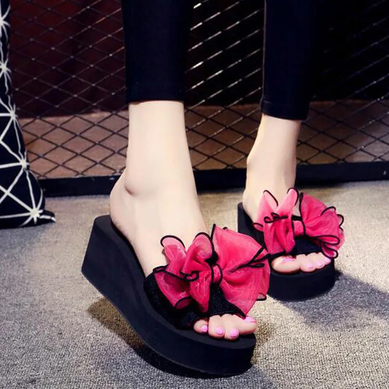 Женские уличные шлепанцы летние на платформе размер 40 41 42 wo19056 2019 | Обувь