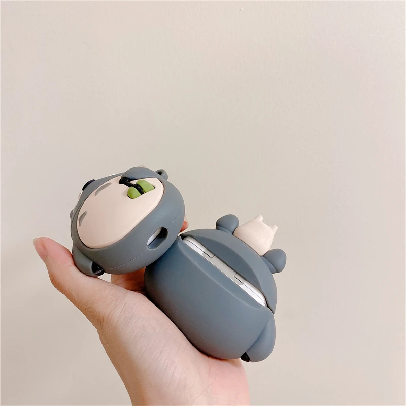 

Cartoon Cute Totoro 3D Case For AirPods 1 2 Kawaii Cat Soft Silicon Wireless Bluetooth Earphone Protection Cover For Airpods Pro