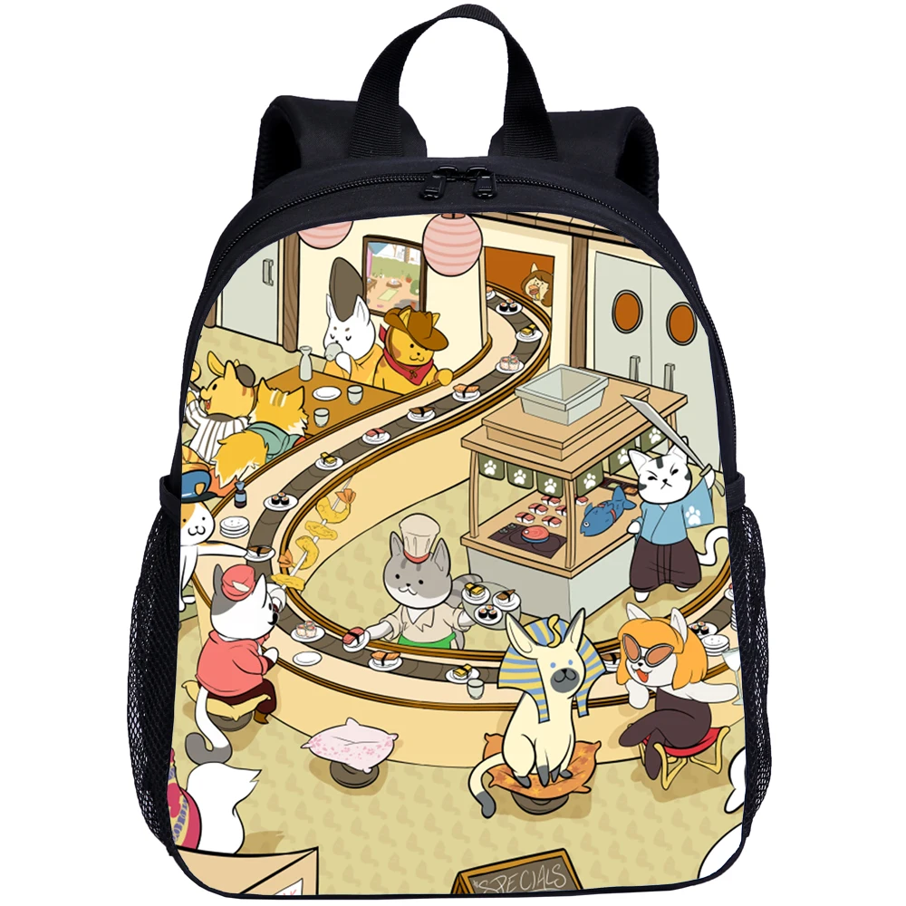 Мини-сумка с милым принтом игры Neko atsum школьная сумка для детского сада книг на