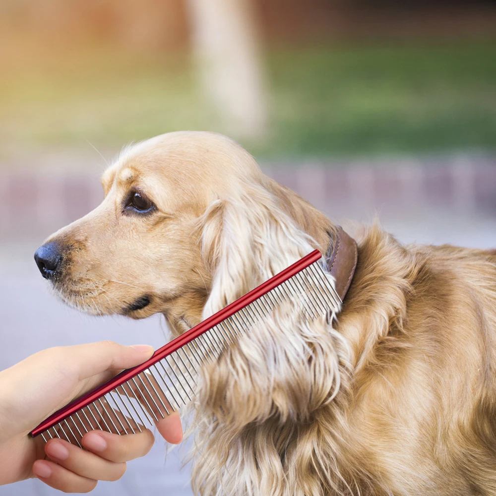 Расческа для ухода за собаками и кошками грубая тонкая двусторонняя домашних
