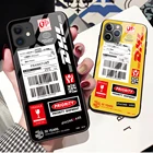Простой чехол из закаленного стекла для телефона Iphone 11 12 mini Pro Max X DHL, чехол для Iphone XS MAX XR 5S SE 8 7 Plus 6, облегающий чехол
