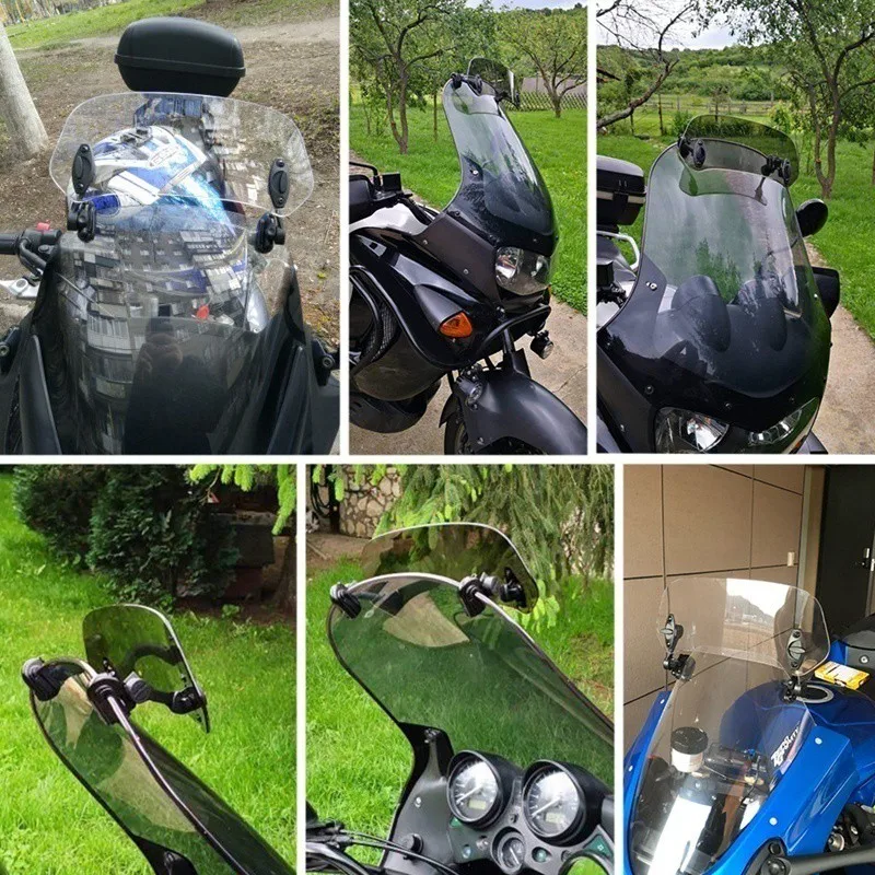 Запчасти для мотоциклов Регулируемый зажим на лобовое стекло расширение спойлер