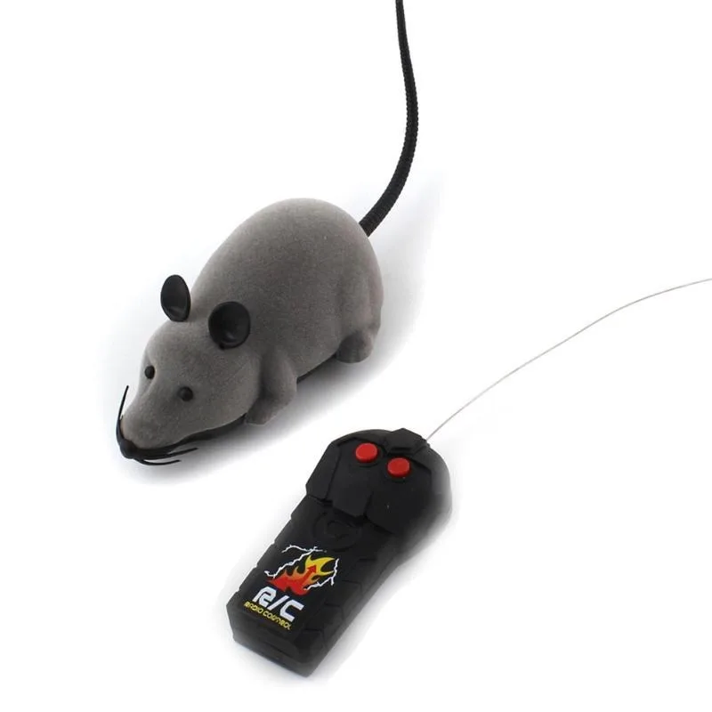 

Hot New Cat Toys Remote Control Wireless RC Simulation Mouse Toys Electronic Rat Mice Toys for Kitten Cat Fashion Novelty Toys