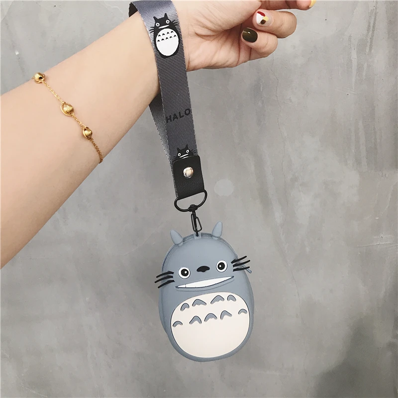 Сумки с серым котом силиконовый кошелек для девочек Детская сумка маленький