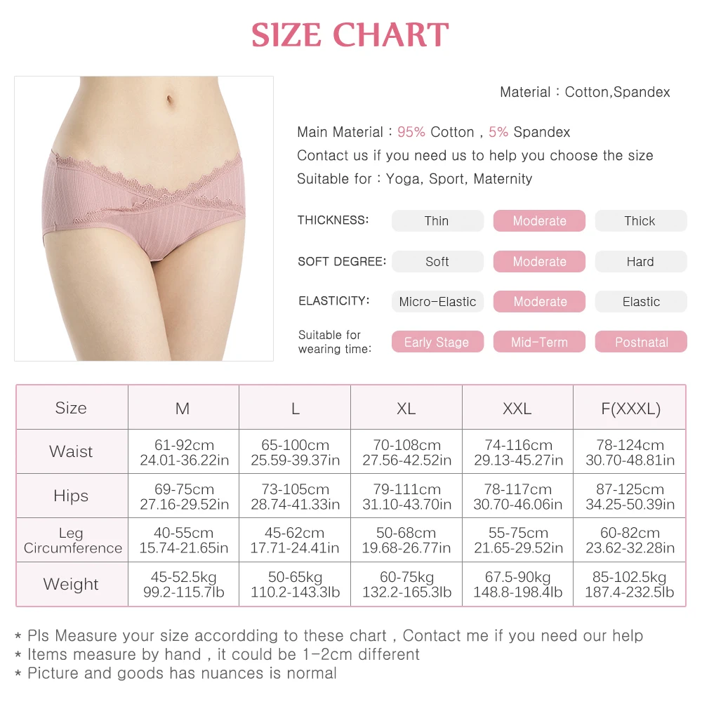 Комплект из 4 предметов с кружевом хлопковые трусы беременности и родам Женское